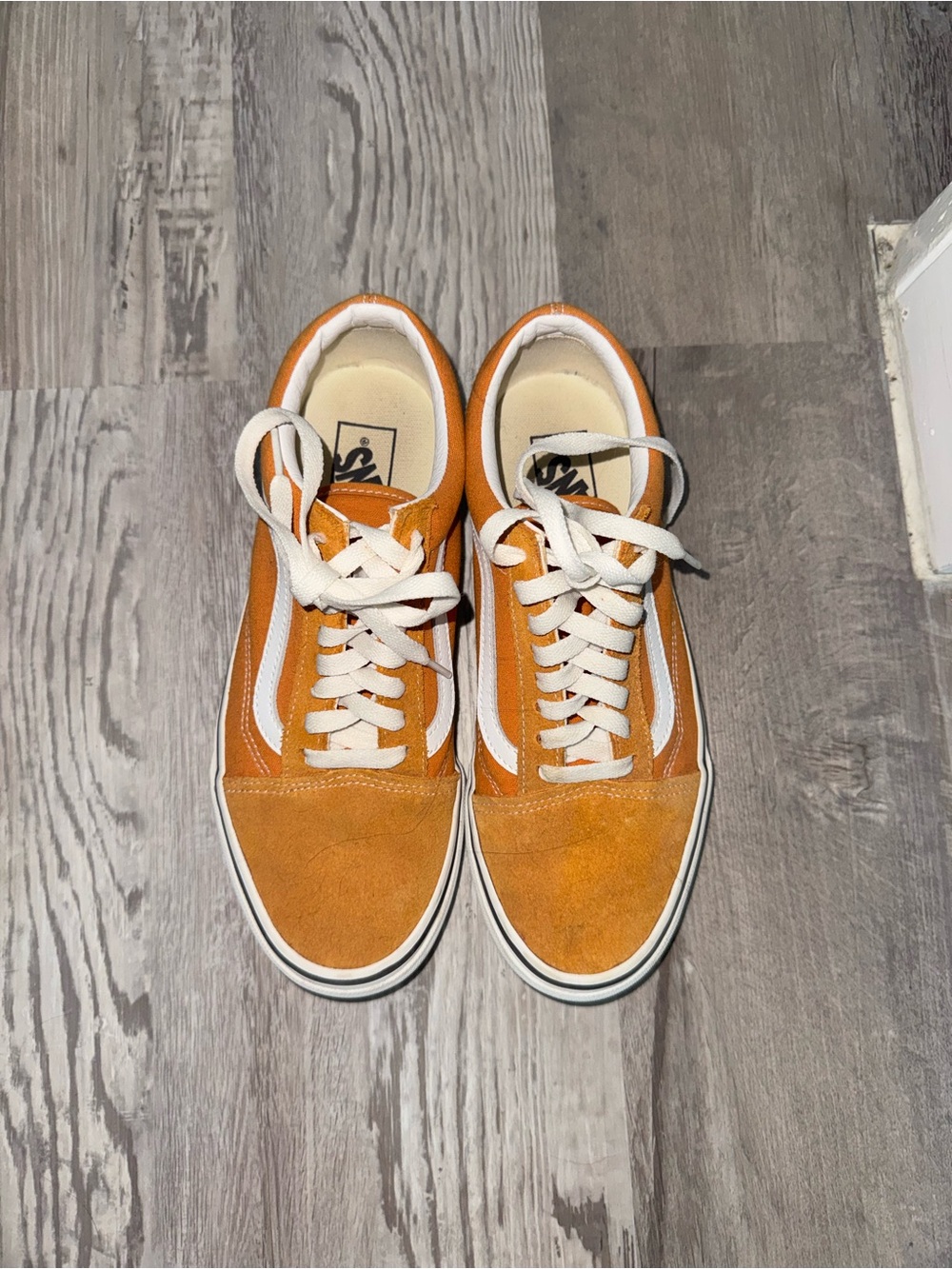Vans Orange Suede Old Skool Sneakers
